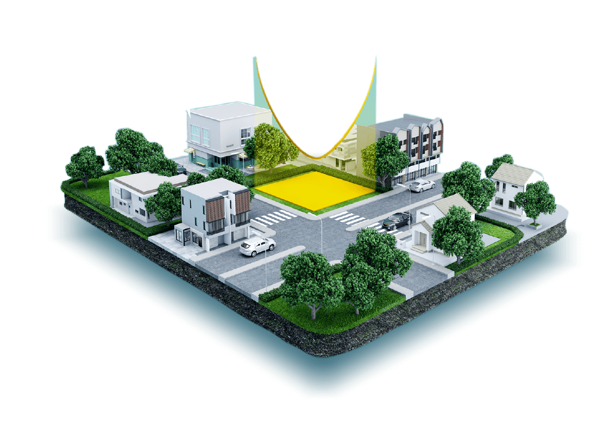 宙に浮く島のイメージ